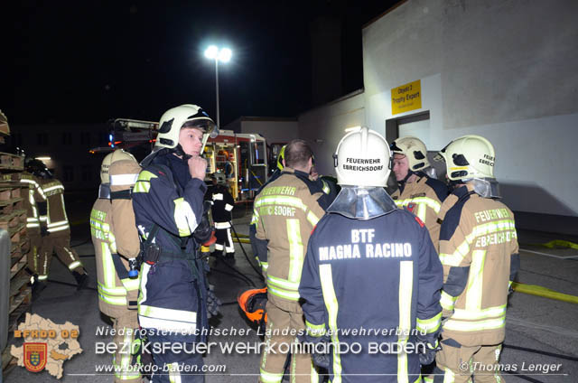 20190228 Brand im Gewerbepark Ebreichsdorf  Foto: © Thomas Lenger