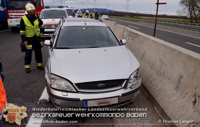 20190313 Verkehrsunfall auf der A3 zwischen Ebreichsdorf und Pottendorf  Foto: © Thomas Lenger