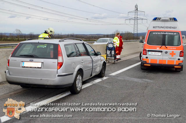 20190313 Verkehrsunfall auf der A3 zwischen Ebreichsdorf und Pottendorf  Foto: © Thomas Lenger