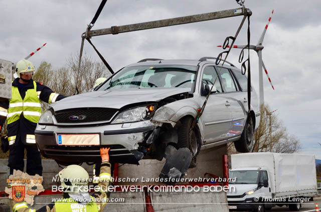 20190313 Verkehrsunfall auf der A3 zwischen Ebreichsdorf und Pottendorf  Foto: © Thomas Lenger