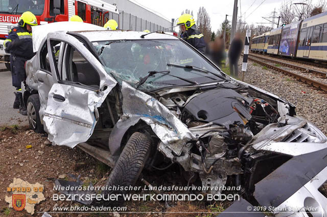 20190314 Schwerer Verkehrsunfall in Traiskirchen-Wienersdorf  Foto: © Stefan Schneider