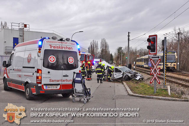 20190314 Schwerer Verkehrsunfall in Traiskirchen-Wienersdorf  Foto: © Stefan Schneider
