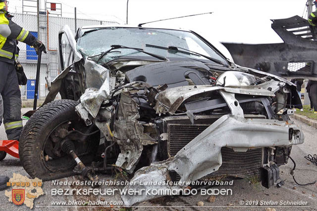 20190314 Schwerer Verkehrsunfall in Traiskirchen-Wienersdorf  Foto: © Stefan Schneider