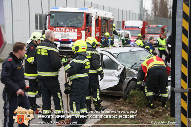 20190314 Schwerer Verkehrsunfall in Traiskirchen-Wienersdorf  Foto: © Joachim Zagler