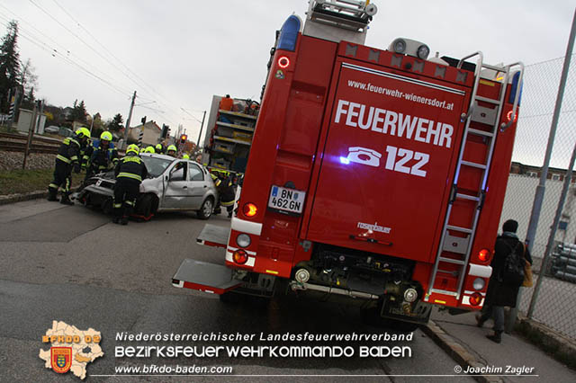 20190314 Schwerer Verkehrsunfall in Traiskirchen-Wienersdorf  Foto: © Joachim Zagler