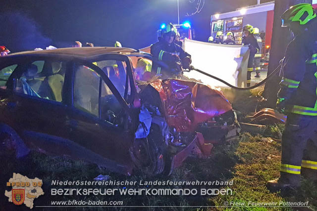 20190324 Verkehrsunfall auf der L157 Pottendorf-Tattendorf  Foto: © Pfingstl FF Pottendorf