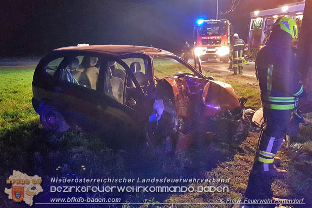 20190324 Verkehrsunfall auf der L157 Pottendorf-Tattendorf  Foto: © Pfingstl FF Pottendorf