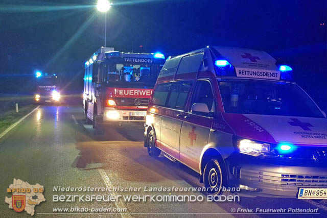 20190324 Verkehrsunfall auf der L157 Pottendorf-Tattendorf  Foto: © Pfingstl FF Pottendorf