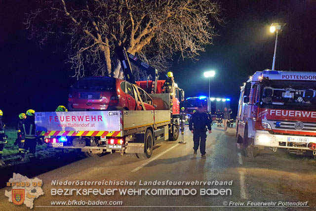 20190324 Verkehrsunfall auf der L157 Pottendorf-Tattendorf  Foto: © Pfingstl FF Pottendorf