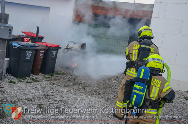 20190329 Brand einer Gasflasche in Kottingbrunn  Foto: © Freiwillige Feuerwehr Kottingbrunn