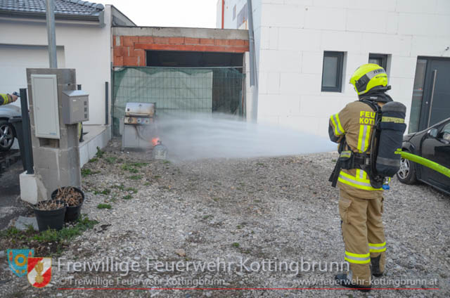 20190329 Brand einer Gasflasche in Kottingbrunn  Foto: © Freiwillige Feuerwehr Kottingbrunn