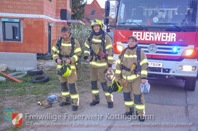 20190329 Brand einer Gasflasche in Kottingbrunn  Foto: © Freiwillige Feuerwehr Kottingbrunn