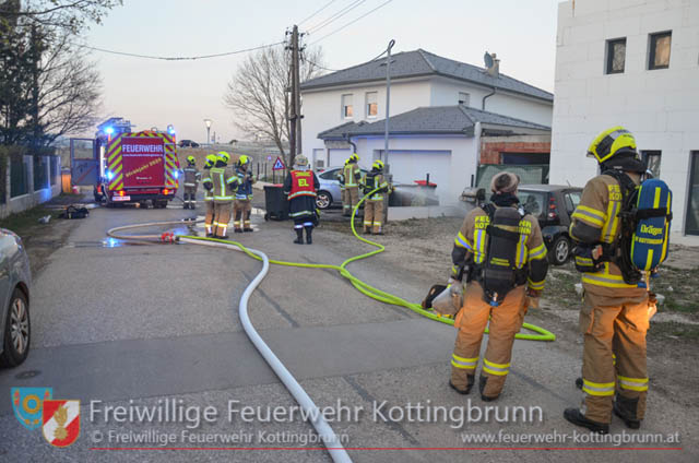 20190329 Brand einer Gasflasche in Kottingbrunn  Foto: © Freiwillige Feuerwehr Kottingbrunn