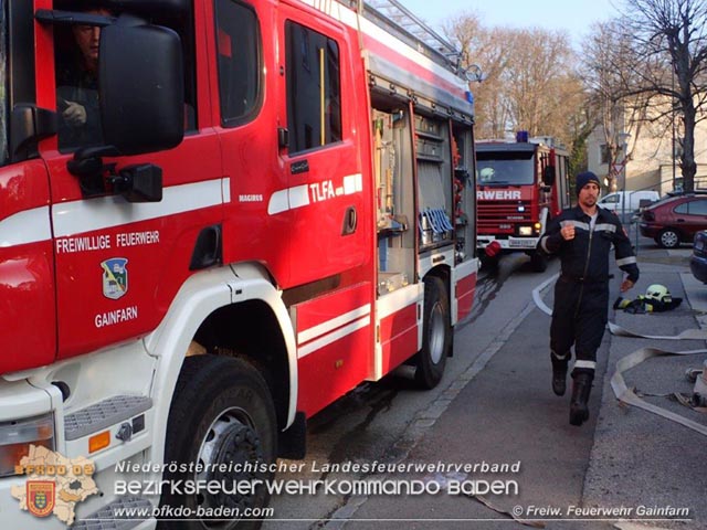 20190401 Brand in einer Gainfarner Wohnhausanlage  Foto: © Freiwillige Feuerwehr Gainfarn