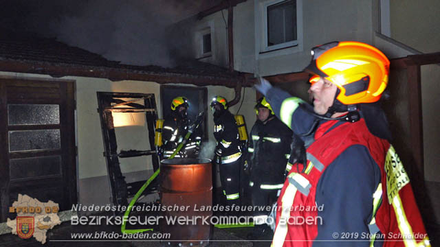 20190402 Brand eines Nebengebäudes in Tribuswinkel  Foto: © Stefan Schneider