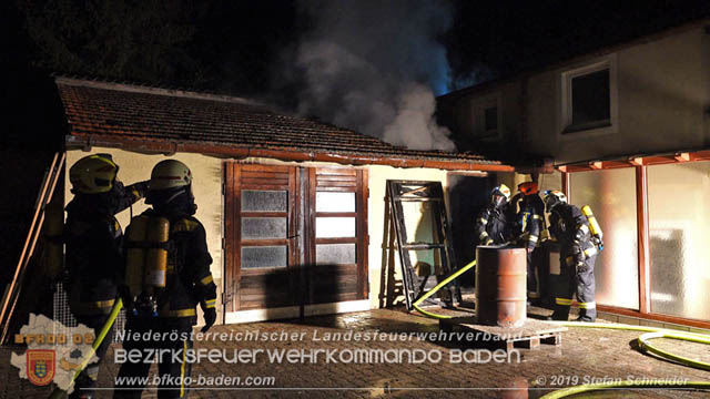 20190402 Brand eines Nebengebäudes in Tribuswinkel  Foto: © Stefan Schneider