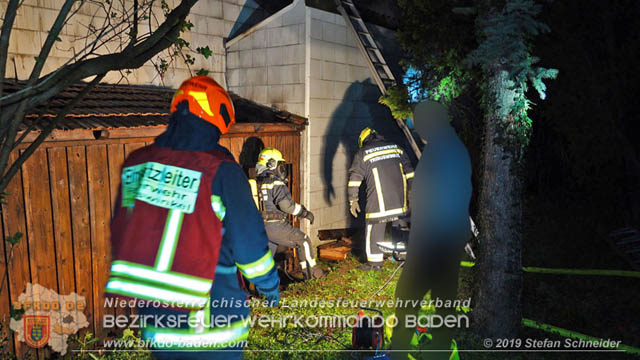 20190402 Brand eines Nebengebäudes in Tribuswinkel  Foto: © Stefan Schneider