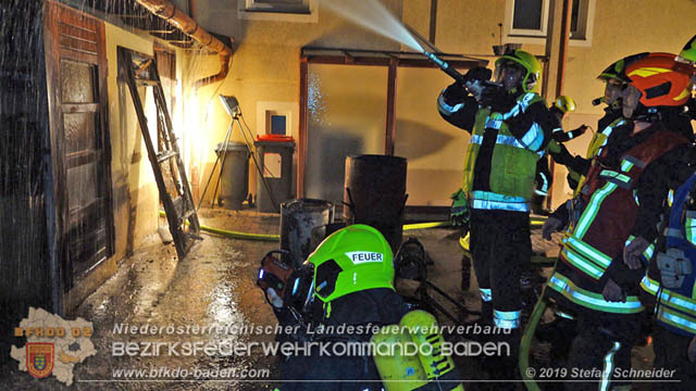 20190402 Brand eines Nebengebäudes in Tribuswinkel  Foto: © Stefan Schneider