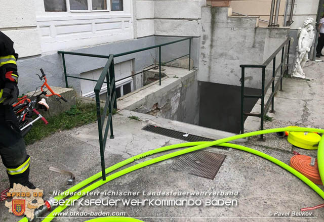 20190405 Kellerbrand in Badener Mehrparteienwohnhaus im Ortsteil Weikersdorf  Foto: © Pawel Belikov