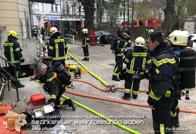 20190405 Kellerbrand in Badener Mehrparteienwohnhaus im Ortsteil Weikersdorf  Foto: © Pawel Belikov