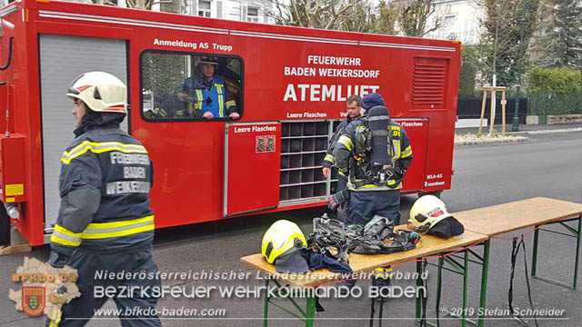 20190405 Kellerbrand in Badener Mehrparteienwohnhaus im Ortsteil Weikersdorf  Foto: © Stefan Schneider
