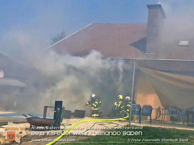 20190501 FF Pottendorf unterstützt bei Küchenbrand in Ebenfurth Bezirk WN  Foto: © Freiwillige Feuerwehr Ebenfurth-Stadt