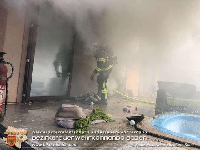20190501 FF Pottendorf unterstützt bei Küchenbrand in Ebenfurth Bezirk WN  Foto: © Freiwillige Feuerwehr Ebenfurth-Stadt