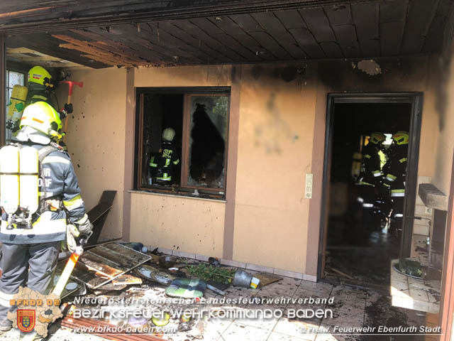 20190501 FF Pottendorf unterstützt bei Küchenbrand in Ebenfurth Bezirk WN  Foto: © Freiwillige Feuerwehr Ebenfurth-Stadt