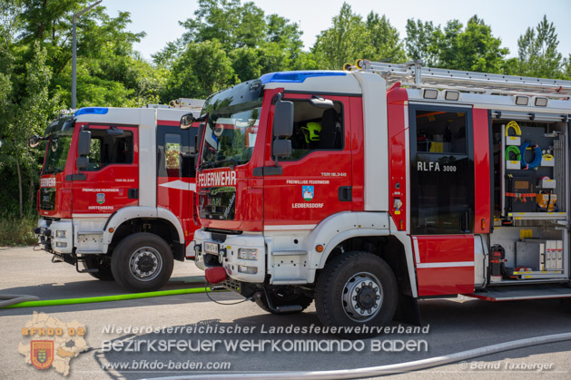 20190614 Großbrand Leobersdorf - Fotos: Bernd Taxberger, FF Leobersdorf, FF Bad Vöslau