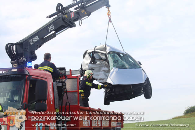 20190623 Erneut tragischer Unfall auf der L161 zwischen Reisenberg und Gramatneusiedl  Foto: © Freiwillige Feuerwehr Reisenberg