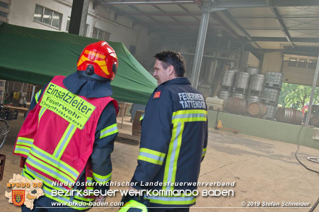20190625 Brand am Gelände eines Gewerbebetriebes  Foto: © Stefan Schneider