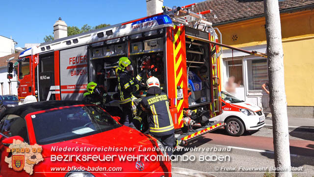 20190706 Küchenbrand in Badener Mehrparteien-Wohnhausanlage rasch gelöscht  Foto: © Stefan Schneider FF Baden-Stadt
