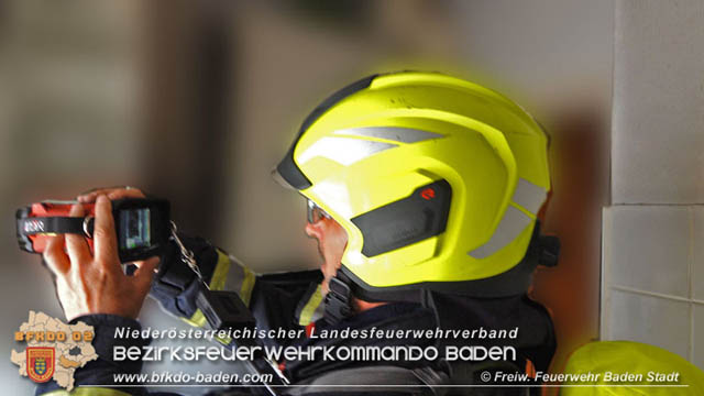 20190706 Küchenbrand in Badener Mehrparteien-Wohnhausanlage rasch gelöscht  Foto: © Stefan Schneider FF Baden-Stadt