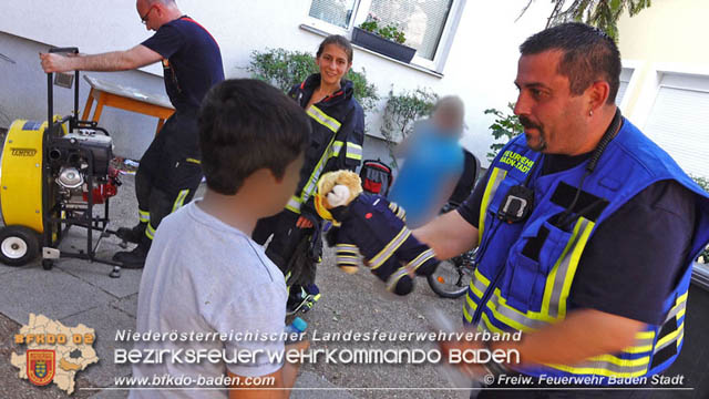 20190706 Küchenbrand in Badener Mehrparteien-Wohnhausanlage rasch gelöscht  Foto: © Stefan Schneider FF Baden-Stadt