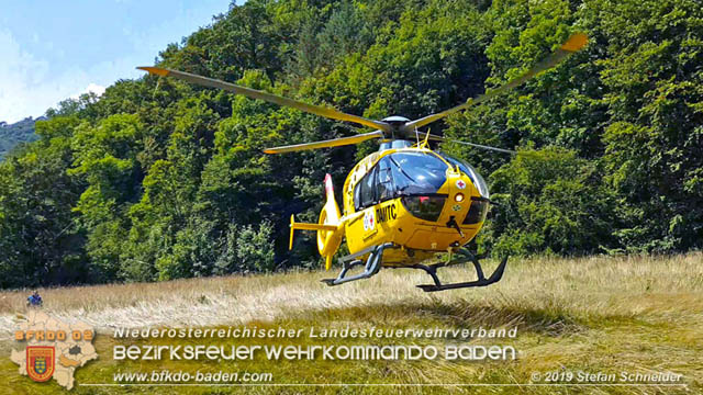 20190716 Verkehrsunfall auf der LB210 Helenental  Fotos: © Stefan Schneider FF Baden-Stadt