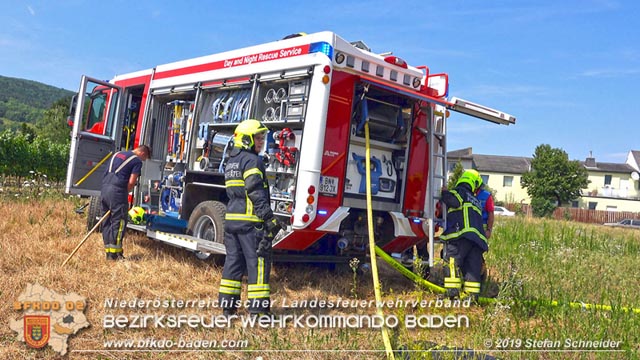 20190720 Größerer Flurbrand in Pfaffstätten Foto: © Stefan Schneider