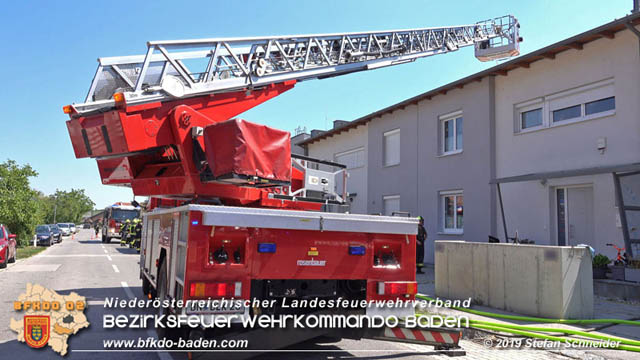 20190724 Brand bei einer Tattendorfer Reihenhausanlage Foto: © Stefan Schneider 20190724 Brand bei einer Tattendorfer Reihenhausanlage Foto: © Stefan Schneider
