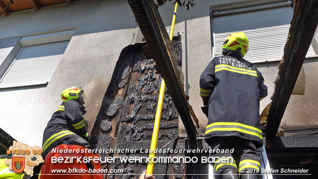 20190724 Brand bei einer Tattendorfer Reihenhausanlage Foto: © Stefan Schneider 20190724 Brand bei einer Tattendorfer Reihenhausanlage Foto: © Stefan Schneider