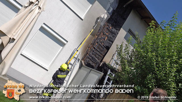 20190724 Brand bei einer Tattendorfer Reihenhausanlage Foto: © Stefan Schneider 20190724 Brand bei einer Tattendorfer Reihenhausanlage Foto: © Stefan Schneider