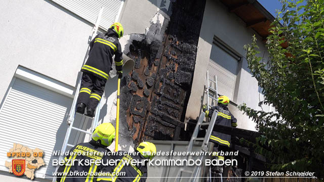20190724 Brand bei einer Tattendorfer Reihenhausanlage Foto: © Stefan Schneider 20190724 Brand bei einer Tattendorfer Reihenhausanlage Foto: © Stefan Schneider