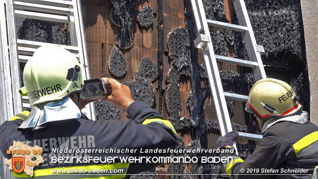 20190724 Brand bei einer Tattendorfer Reihenhausanlage Foto: © Stefan Schneider 20190724 Brand bei einer Tattendorfer Reihenhausanlage Foto: © Stefan Schneider