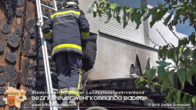 20190724 Brand bei einer Tattendorfer Reihenhausanlage Foto: © Stefan Schneider 20190724 Brand bei einer Tattendorfer Reihenhausanlage Foto: © Stefan Schneider