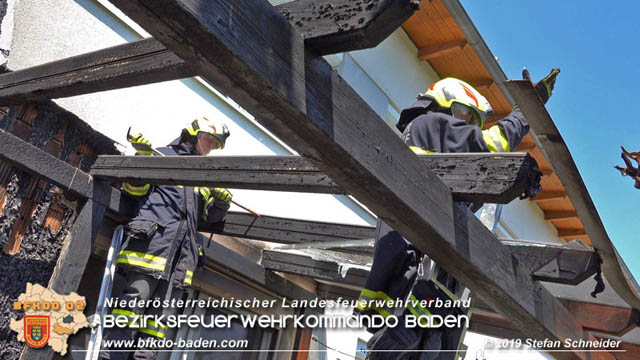 20190724 Brand bei einer Tattendorfer Reihenhausanlage Foto: © Stefan Schneider 20190724 Brand bei einer Tattendorfer Reihenhausanlage Foto: © Stefan Schneider