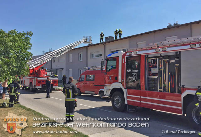 20190724 Brand bei einer Tattendorfer Reihenhausanlage Foto: © Bernd Taxberger 20190724 Brand bei einer Tattendorfer Reihenhausanlage Foto: © Bernd Taxberger