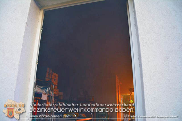 20190812 Brand in einen Wampersdorfer Gastronomiebetrieb  Foto: © Freiwillige Feuerwehr Wampersdorf