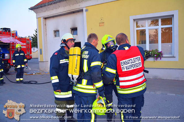 20190812 Brand in einen Wampersdorfer Gastronomiebetrieb  Foto: © Freiwillige Feuerwehr Wampersdorf
