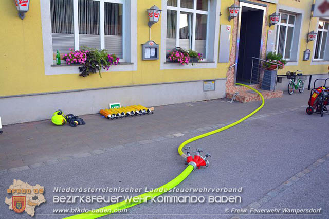 20190812 Brand in einen Wampersdorfer Gastronomiebetrieb  Foto: © Freiwillige Feuerwehr Wampersdorf