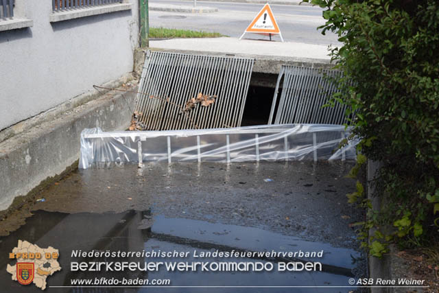 20190818 Gewässerverunreinigung in Unterwaltersdorf  Foto: © ASB Rene Weiner