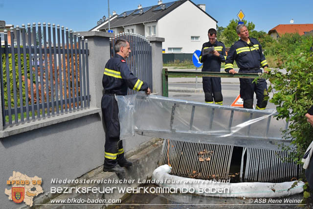 20190818 Gewässerverunreinigung in Unterwaltersdorf  Foto: © ASB Rene Weiner
