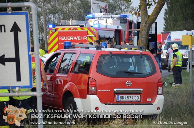 20190826 Schwerer Verkehrsunfall auf der LB212 Moellersdorf  Foto: © Thomas Lenger Monatsrevue.at